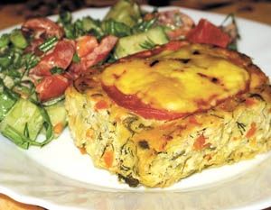 Куриные котлеты с овощами
