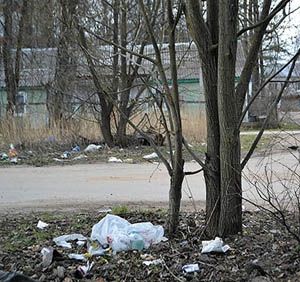 Город в мусоре