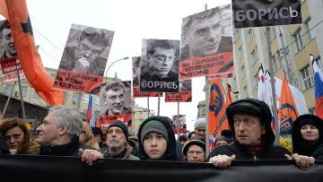 Марш в Москве 1 марта 2015 года