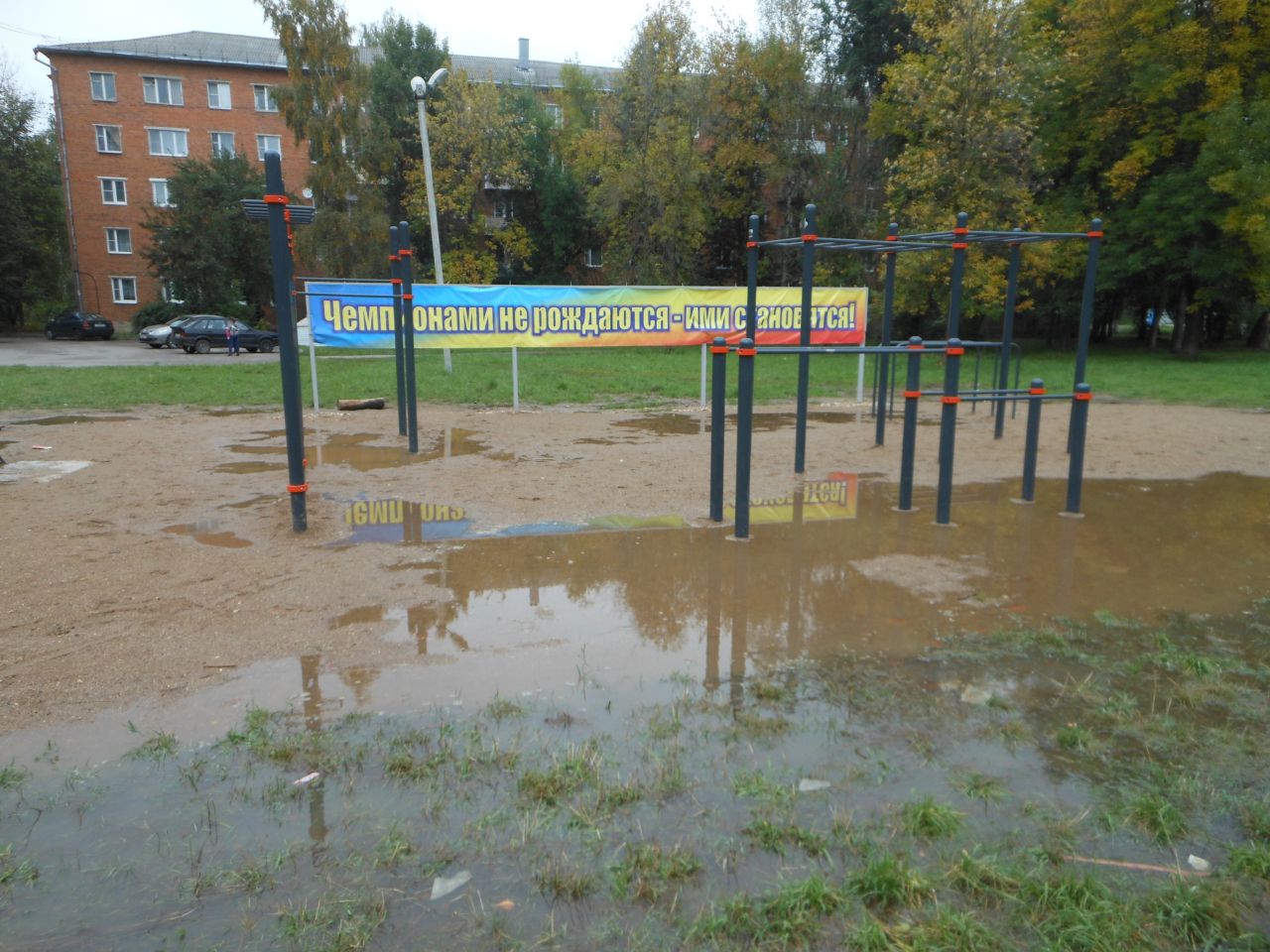 Болотная площадка для чемпионов воркаута