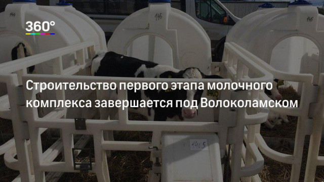 Строительство очередной молочной фермы завершают под Волоколамском