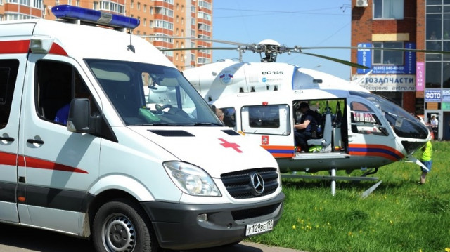 Из Шаховской в Волоколамск доставили вертолётом двух пострадавших в ДТП детей