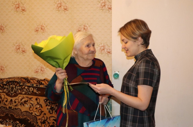 Жительнице Волоколамска Ольге Уаровне Алехиной исполнилось 90 лет