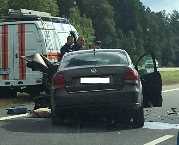 Авария на Новой Риге между 101 и 102 километром