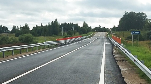 Досрочно закончен ремонт моста в Яропольце