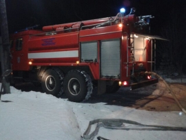 Во время пожара в Волоколамске пострадал горожанин