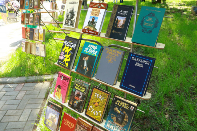 Книжный пикник прошёл в воскресенье в городском парке