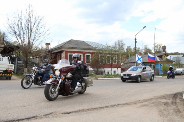 Авто-мотопробег, посвященный Дню Победы, прошел в Волоколамске