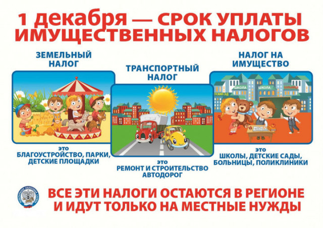 Волоколамская налоговая инспекция напоминает об уплате налогов