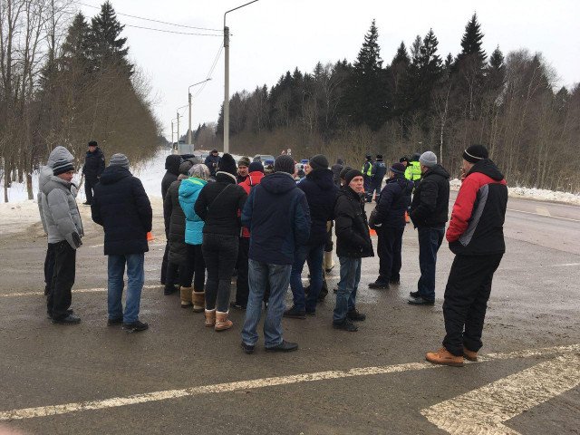 Ядрово 11 марта: опять протестующие и ОМОН