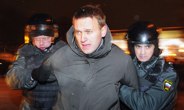 Навального арестовали на 15 суток