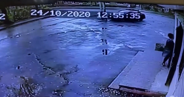 Камера бесстрастно зафиксировала момент ДТП с Иваном Абрамовым
