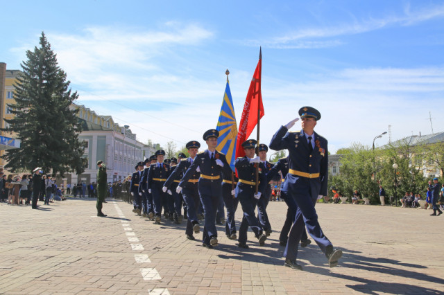 Торжественный парад, посвящённый Дню Победы, прошёл в Волоколамске