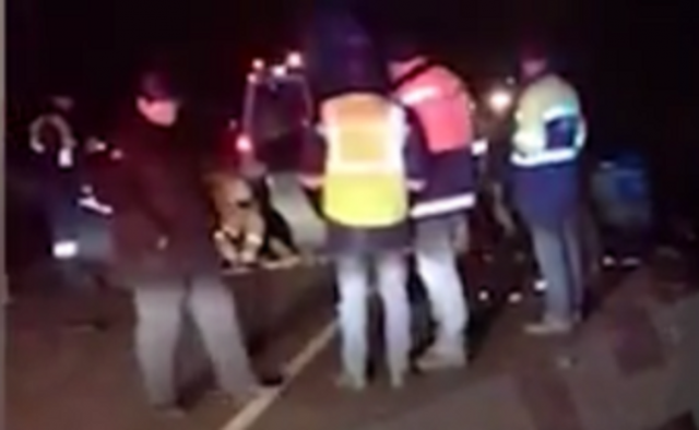 Видео с места страшного ДТП в Волоколамске, в котором погибли три человека
