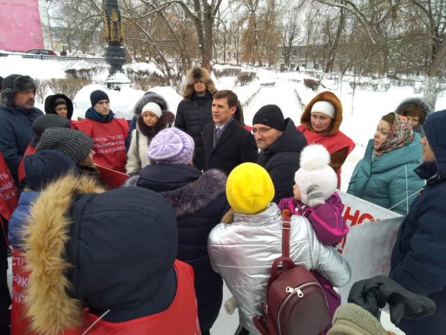 В Подмосковье прошел очередной митинг обманутых дольщиков